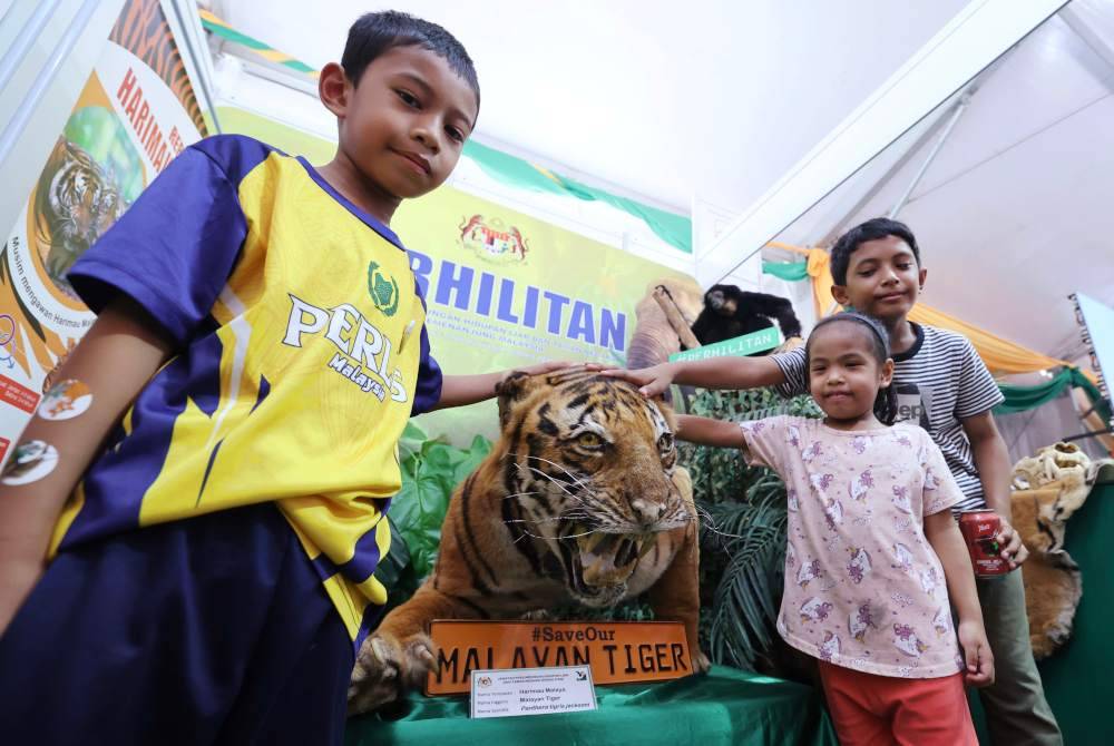 Gelagat kanak-kanak yang hadir pada Sambutan Hari Peneroka Felda 2024 di Taman Agro Ekspo Pertanian Malaysia (MAEPS), Serdang. Foto Bernama