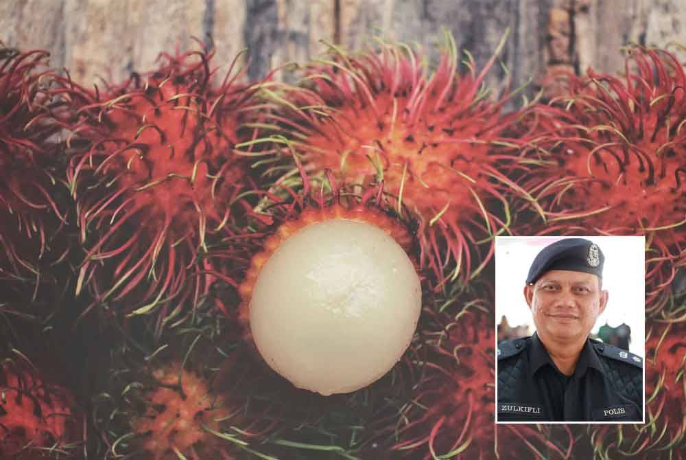 Seorang wanita warga emas maut akibat tercekik biji rambutan dalam kejadian di Felda Lawin Utara pada Ahad. - Gambar hiasan 123RF, gambar kecil: Zulkifli