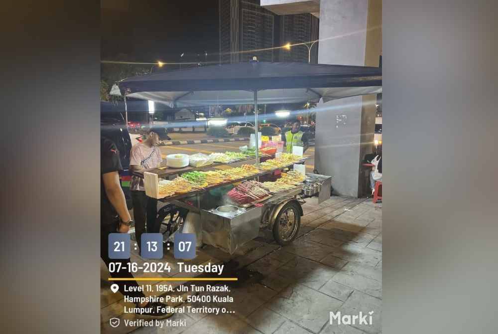 Peniaga roda tiga turut diambil tindakan.