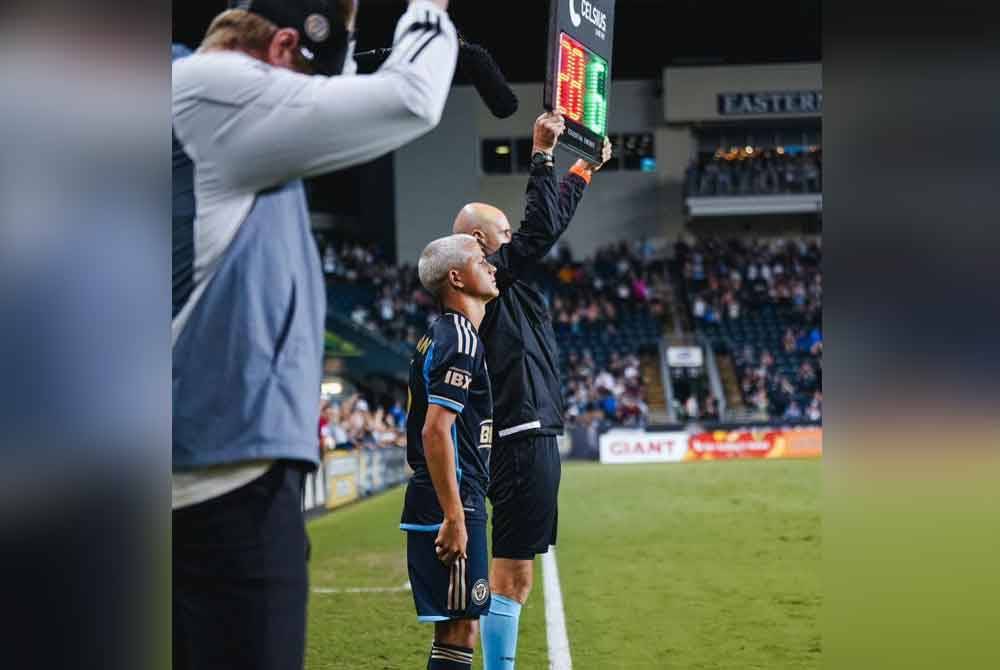 Cavan Sullivan dimasukkan sebagai pemain gantian pada minit ke-85. Foto: Agensi