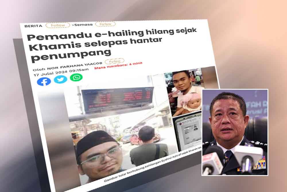 Laporan Sinar Harian pada Rabu. Gambar kecil: Azizi