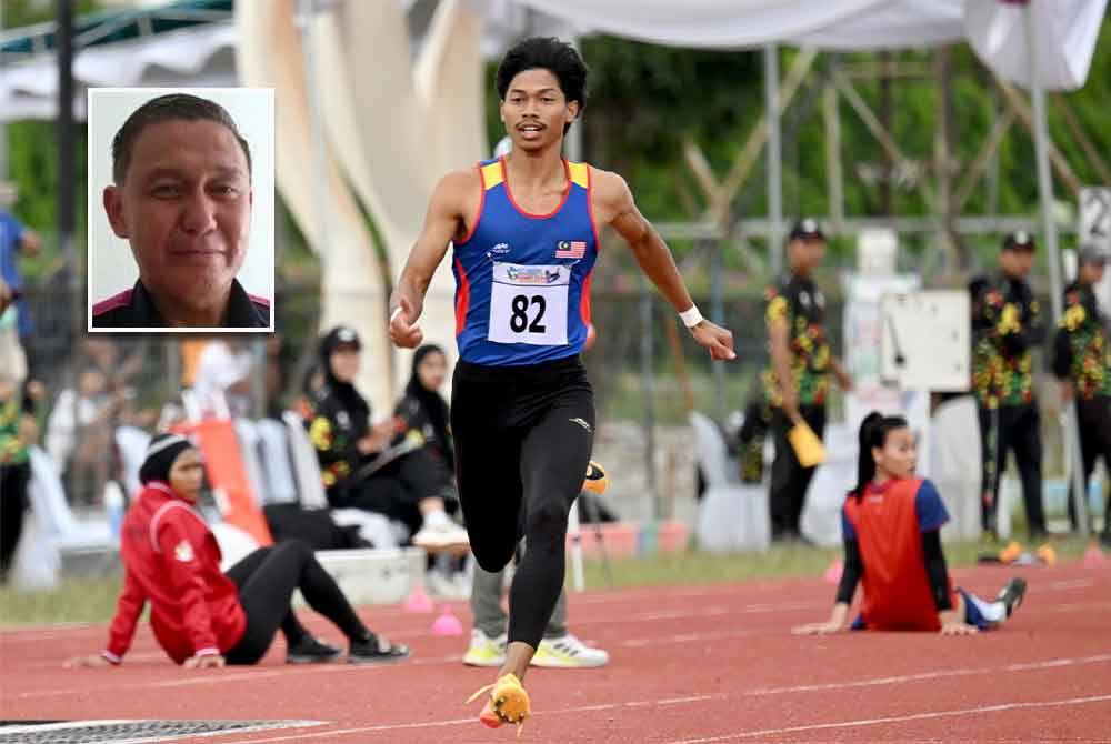 Azeem antara atlet menggalas cabaran negara dalam acara 100 meter lelaki pada Sukan Olimpik Paris 2024. (Gambar kecil: Mohd Sadek)