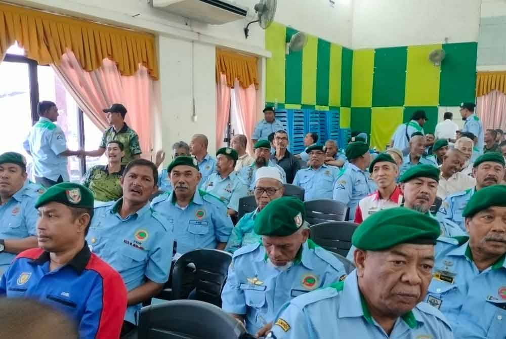 Antara yang hadir ke Mesyuarat Agung Tahunan Kelab Veteran Komando Malaysia Zon Utara ke-18 di Sungai Petani Kedah.