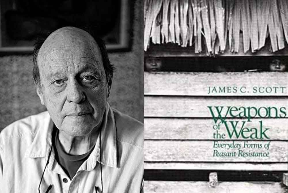 Anwar menzahirkan rasa sedih yang mendalam atas pemergian James C. Scott, seorang profesor terkenal dari Universiti Yale. Gambar kanan: Karya seminal Scott pada 1985, ‘Weapons of the Weak’.