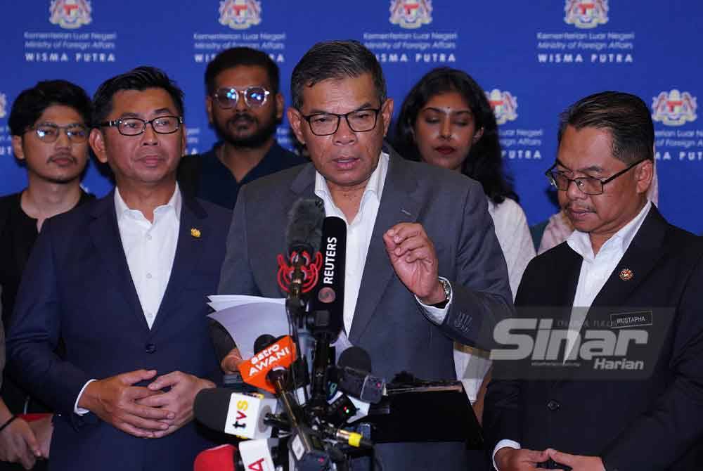 Saifuddin Nasution ketika sidang media di KLIA2.