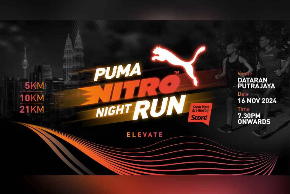 Puma Nitro Night Run bakal diadakan di Dataran Putrajaya pada 16 November depan.