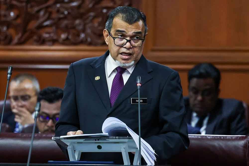 Hasbi pada Persidangan Dewan Negara sempena Mesyuarat Kedua, Penggal Ketiga Parlimen Ke-15 di Bangunan Parlimen pada Selasa. Foto Bernama