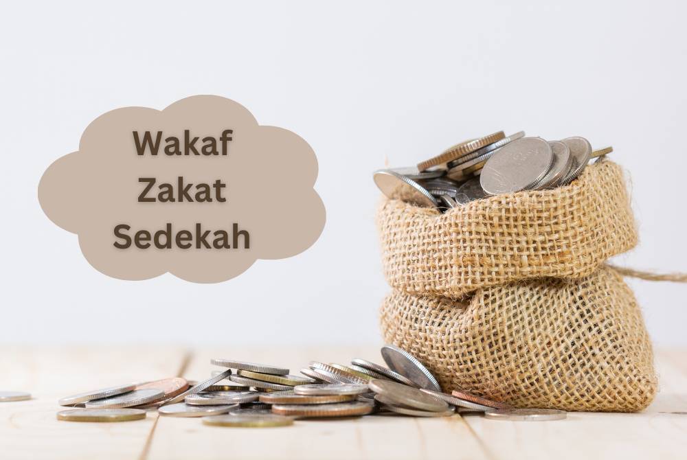 ‘PENGURUP wang’ akhirat itu adalah terdiri daripada wakaf masjid, rumah anak yatim, rumah kebajikan, orang susah, zakat, hadiah dan hibah. -Gambar hiasan