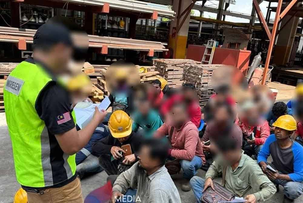 791 warga asing asing termasuk warga tempatan diperiksa sepanjang operasi penguatkuasaan dijalankan. Foto JIM Johor