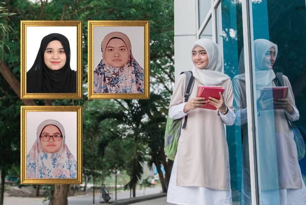SISTEM pendidikan sepatutnya boleh melahirkan mahasiswa pejuang yang tidak hanya berilmu, malah beramal dengan ilmu tersebut seperti yang diajarkan dalam Islam. Foto CANVA/Gambar kecil: AIN SYAHDEENA AMALIA, AINUL MAR’IYAH & AINUL MARDHIAH