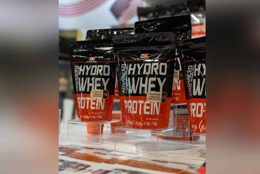 Sebahagian daripada produk Malaysia yang dipamerkan di The Food Show.