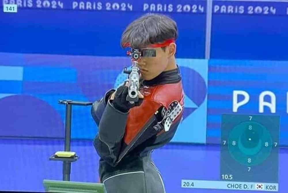 Choe Dae-han dari Korea Selatan mempamerkan gaya tersendiri.