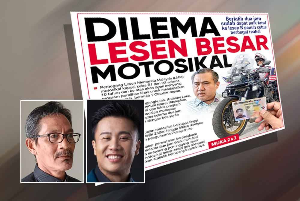 Laporan muka depan Sinar Harian pada Sabtu. Gambar kecil dari kiri: Jamil Manan, James Ng