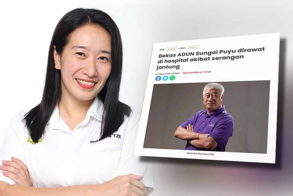 Syn Tze, Laporan Sinar Harian (kanan)