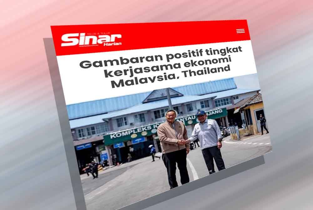 Tangkap layar laporan Sinar Harian pada Sabtu.