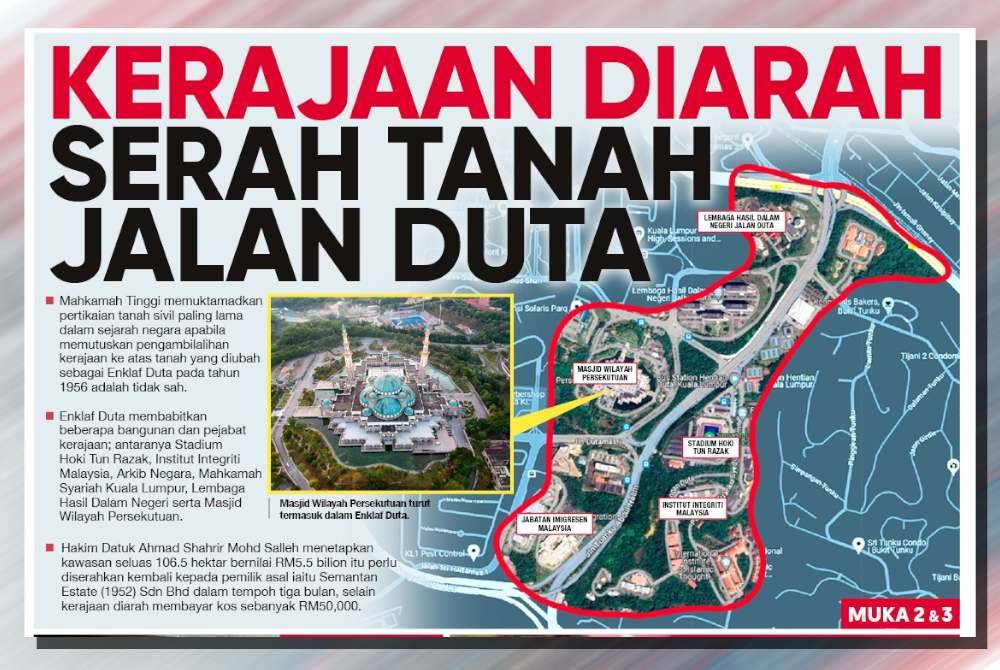 Muka depan Sinar Harian pada Khamis