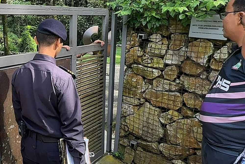 Operasi bersepadu penguatkuasaan inap dusun yang dijalankan di bawah kawasan pentadbiran MPHS. Foto Facebook MPHS