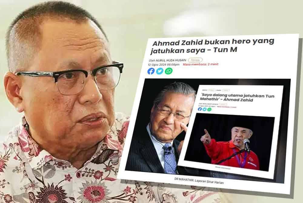 Bekas Perdana Menteri, Tun Dr Mahathir Mohamad sebelum ini menegaskan Presiden UMNO, Datuk Seri Dr Ahmad Zahid Hamidi bukan hero yang menjatuhkannya sebagai pemimpin nombor satu negara ketika itu seperti didakwa.
