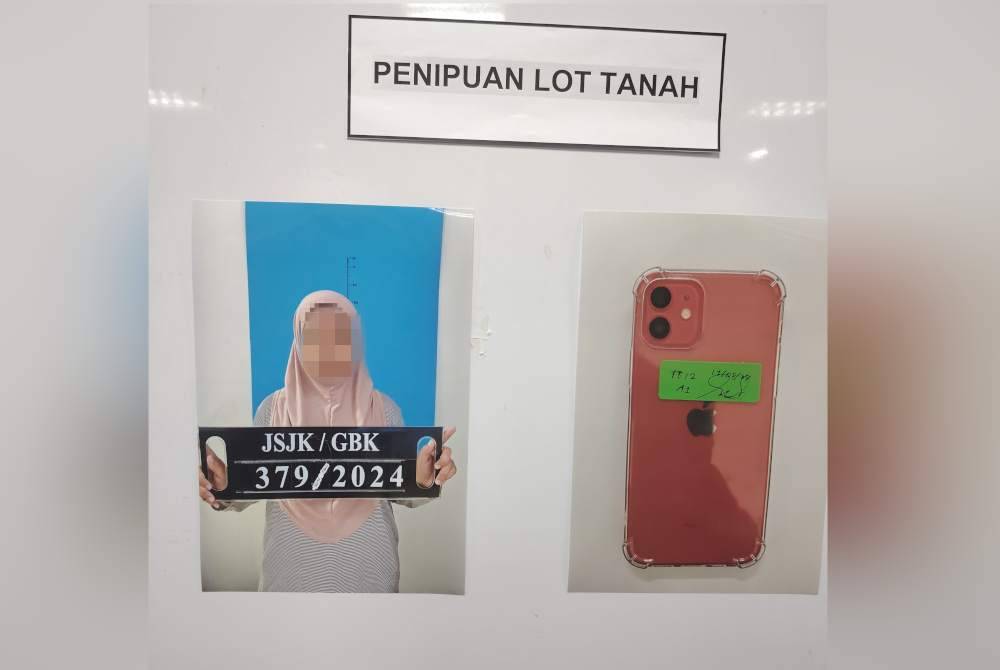 Dalang tipu jual beli lot tanah dikenali 'Siti Aisyah' ditahan di Gombak, Selangor dan kini direman tiga hari.