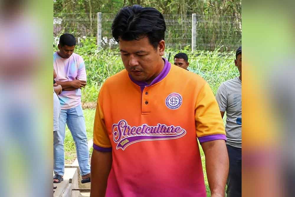 Khairul Rahmat kelihatan sugul ketika ditemui di Unit Forensik Hospital Kuala Kangsar pada Khamis.