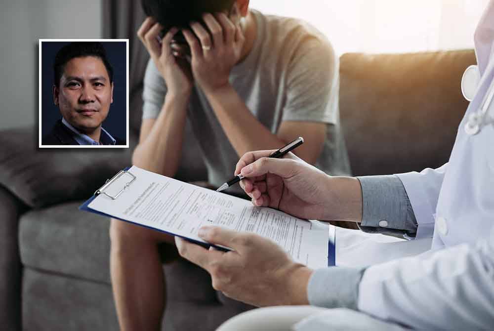 Tidak ramai yang mencarum insurans untuk kesihatan mental kerana menganggap penyakit berkaitan mental kurang penting berbanding penjagaan kesihatan fizikal lain. Gambar kecil: Uzaini Hasyidan