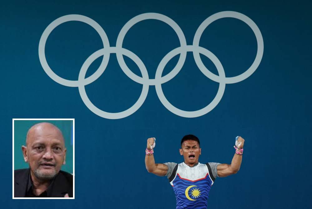Badang negara, Aniq Kasdan berpeluang meraih podium pada Sukan Olimpik LA28 empat tahun lagi. Gambar kecil: Pekan