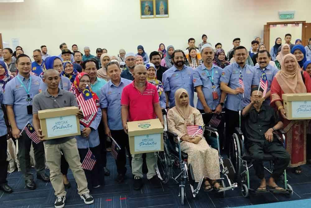 Subahan bersama kakitangan PERKESO sempena Program Seranta Perkeso Negeri Kelantan dan Sambutan Hari Kemerdekaan 2024 Peringkat Pejabat Perkeso Negeri Kelantan.