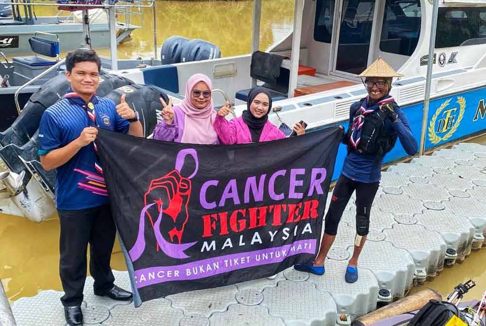 Zaki Bijak (kanan) membuktikan bekas pesakit kanser sepertinya mampu melakukan pelbagai aktiviti. Foto ihsan Zaki Bijak