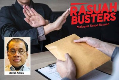 Rasuah umpama dapat harta dari sumber mencuri - Gambar hiasan.