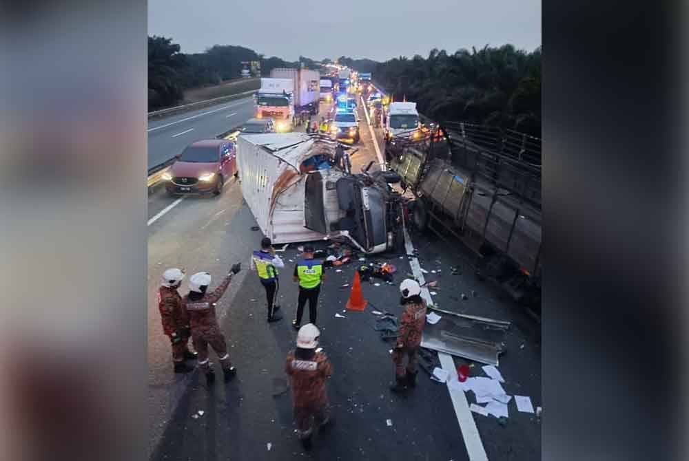 Kesesakan lalulintas akibat kemalangan berkenaan.