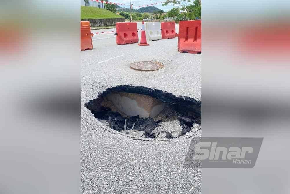 Gambar dari jarak dekat mendapan tanah. Foto Sinar harian/AISYAH BASARUDDIN