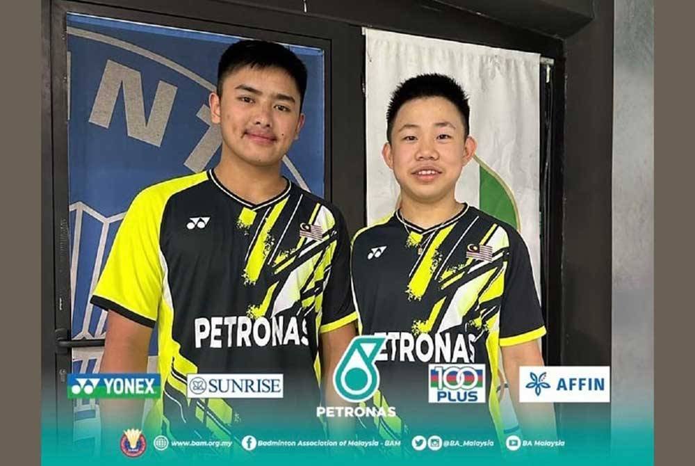 Aaron (kanan) dan Khai Xing akan melalui proses tertentu sebelum didedahkan dengan kejohanan lebih besar. Foto FB BAM