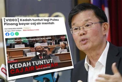 Laporan Sinar Harian pada Isnin