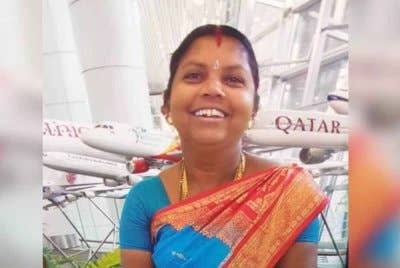 Vijayaletchumy hilang selepas terjatuh di dalam lubang sedalam lapan meter akibat kejadian tanah jerlus di Jalan Masjid India. - Gambar fail