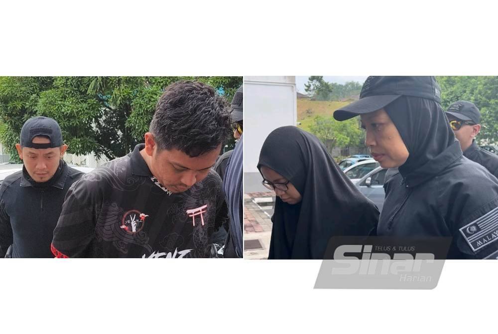 Mohamad Zulhelmy dan Norfazira dibawa ke Mahkamah Majistret Selayang pada Selasa, bagi menghadapi satu pertuduhan membunuh kanak-kanak lapan tahun, dua minggu lalu.