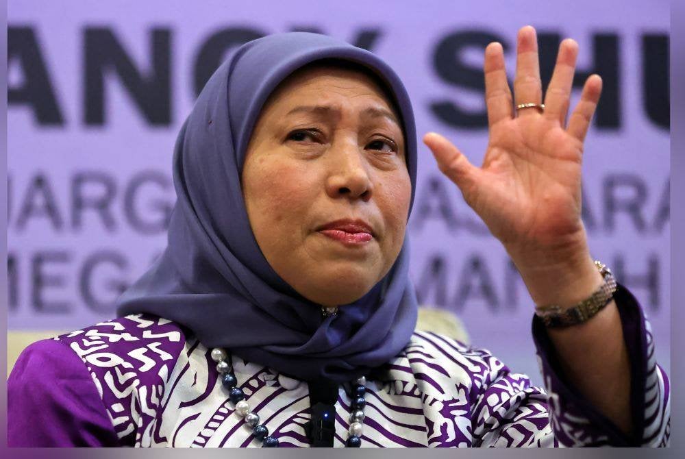 Nancy ketika sidang media selepas menyaksikan majlis menandatangani Nota Kerjasama antara Yayasan Kebajikan Negara dengan United Kingdom - Malaysia Kecekapan Konsortium bagi pelaksanaan Program Kecekapan RISE, hari ini. Foto Bernama