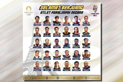 Ahmad Zahid mengucapkan selamat maju jaya kepada semua atlet paralimpik negara yang akan meneruskan misi memburu emas pada Sukan Paralimpik Paris 2024. Foto Facebook Ahmad Zahid