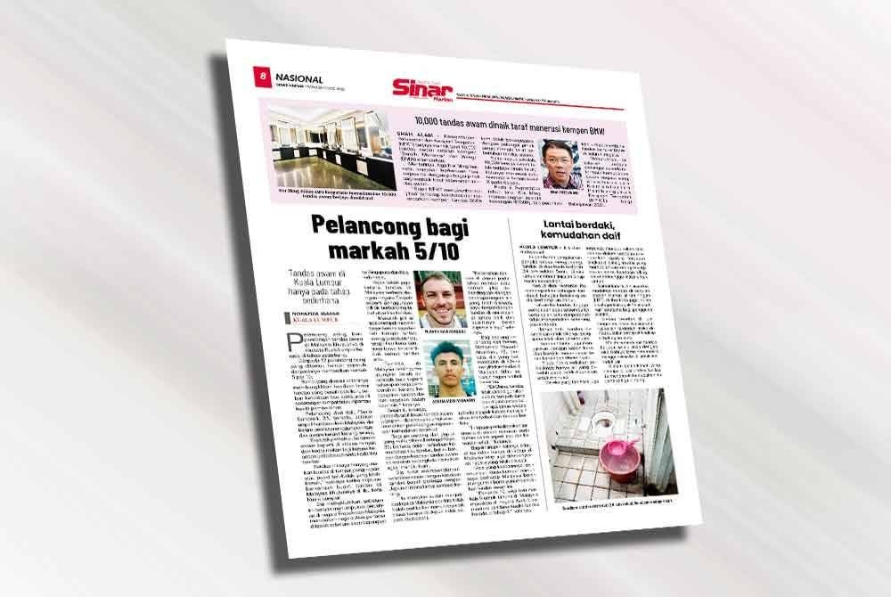 Laporan Sinar Harian pada Rabu.