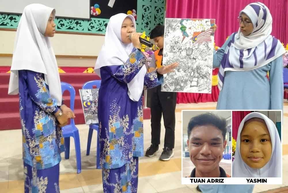 Sebahagian aktiviti yang dilaksanakan sempena Program Jelajah Antirasuah di MRSM Ulul Albab Felda Trolak di sini pada Khamis.
