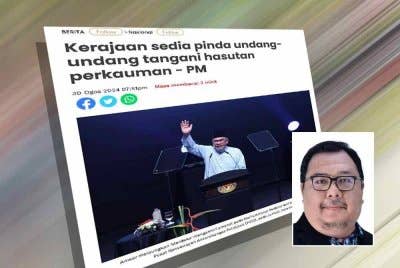 Laporan Sinar Harian. Gambar kecil: Khairil Azmin