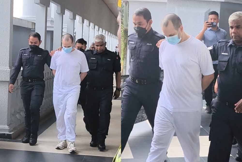 Avitan yang memakai baju T berwarna putih, dibawa ke Mahkamah Sesyen Kuala Lumpur pada Isnin.
