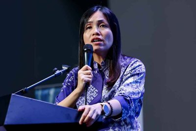 Nie Ching ketika berucap pada '19th Asia Media Summit and Associated Meetings with theme 'Media: The New Odyssey' at Brickfields Asia College (BAC)' pada Selasa. Foto Bernama