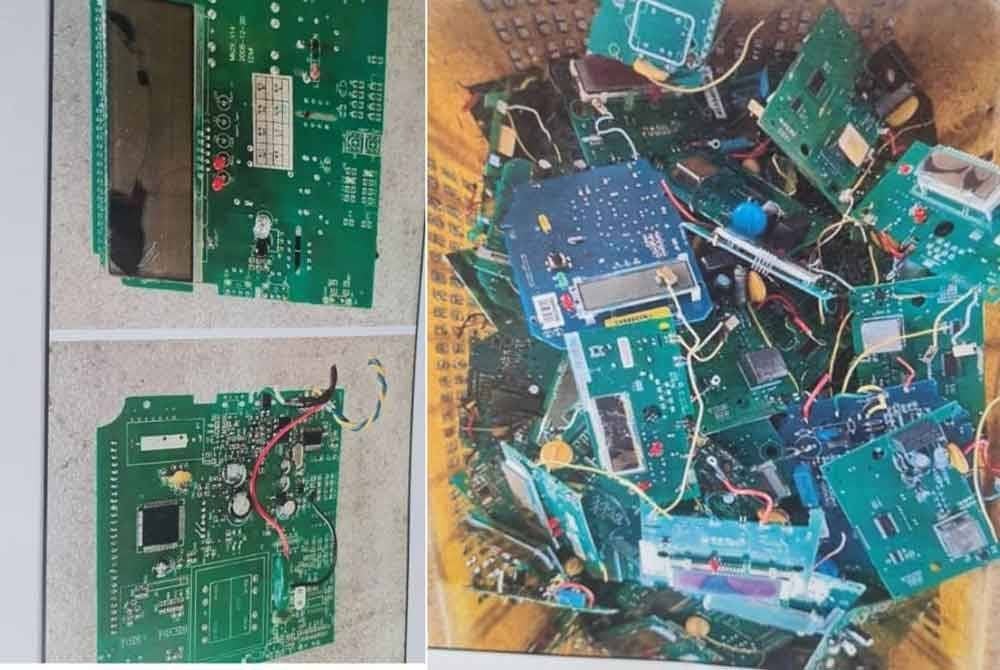 Antara barang e-waste yang dirampas