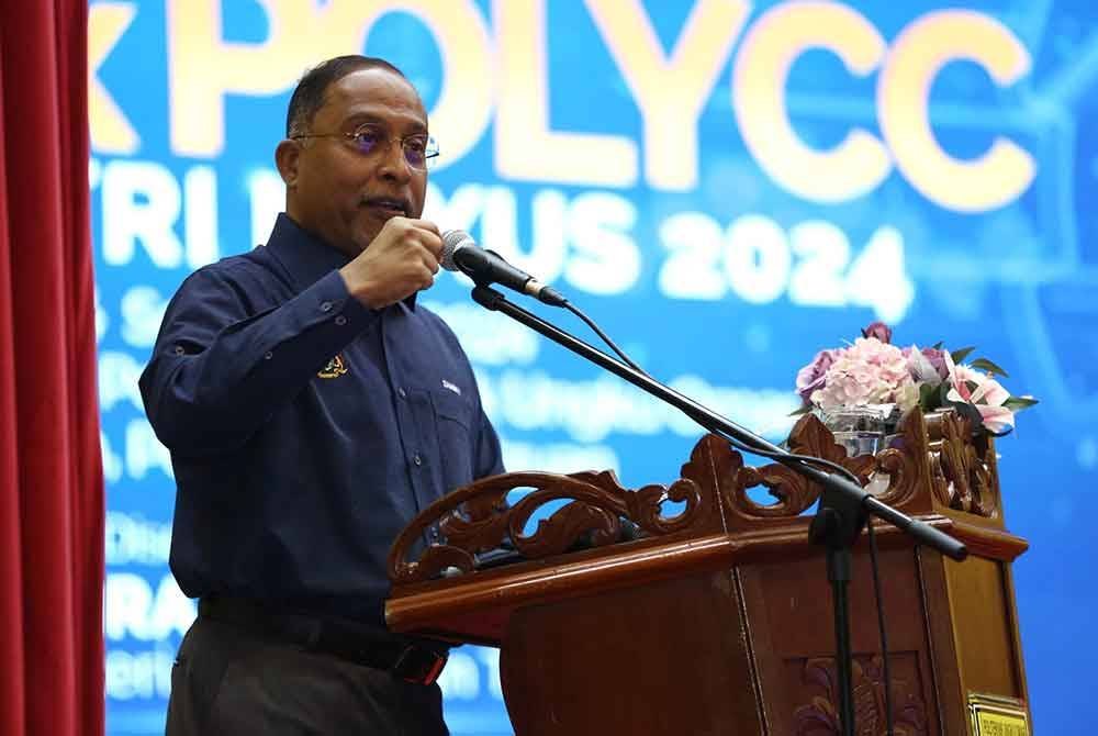 Zambry ketika berucap pada program INDex POLYCC 2024 di PUO, Ipoh pada Rabu.