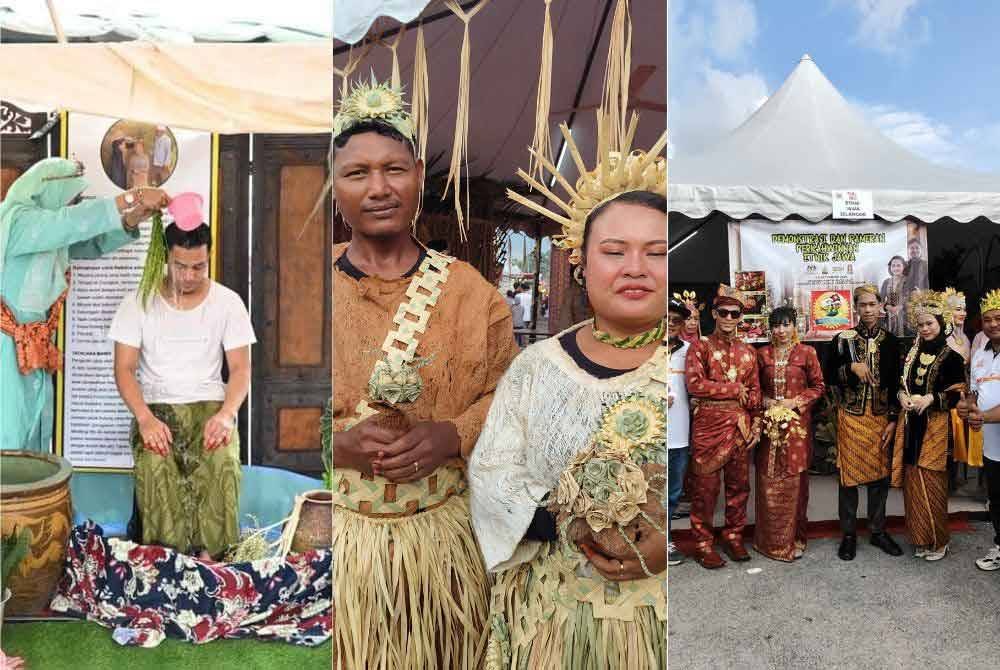 Demonstrasi adat budaya perkahwinan orang Banjar.