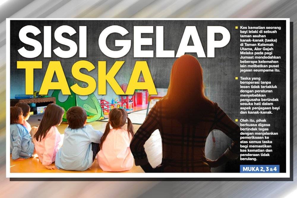 Laporan muka depan Sinar Ahad.