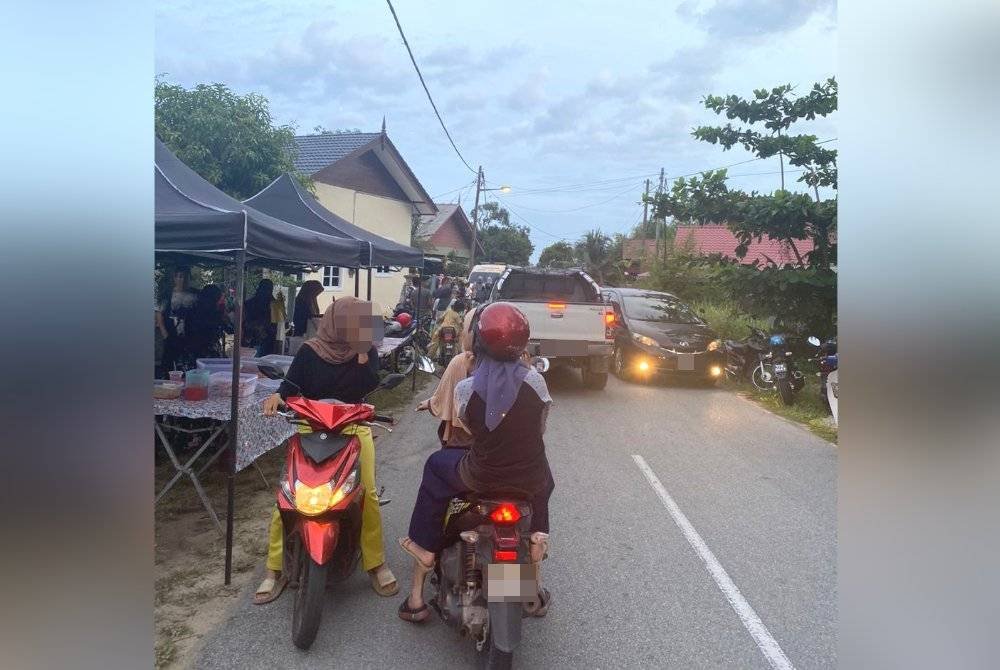 Keadaan di lokasi kejadian berdekatan Kampung Pantai Seberang Marang, pada petang Selasa.