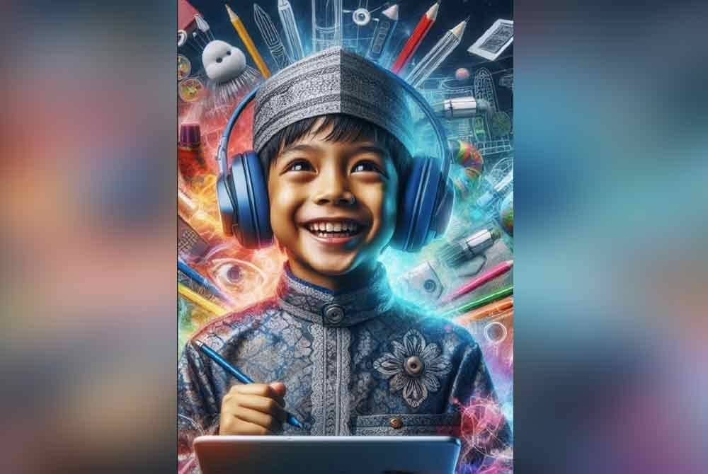 Seni Generatif AI profesional yang dihasilkan warganegara ini. Foto Ihsan UMK