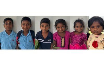 Dari kiri; Tennarasu, Mugileswaran, Suriyaprakash, Jeya Sri, Hemalini dan Angel.