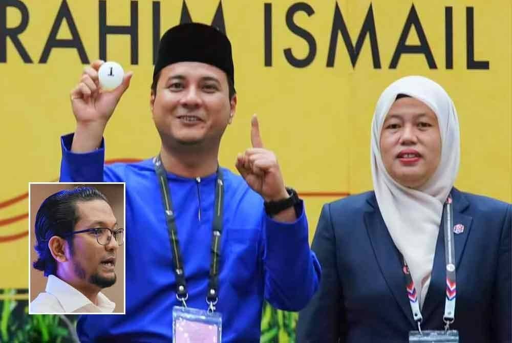 BN mempertaruhkan Ketua Pemuda UMNO Bahagian Kluang Syed Hussien Syed Abdullah (kiri) bagi mempertahankan kemenangan pada Pilihan Raya Negeri (PRN) yang lepas di kerusi DUN Mahkota. Gambar kecil: Sheikh Umar